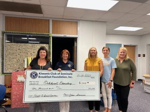 Oakhurst Elementary School 2023 Adopt-A-School Check Presentation.